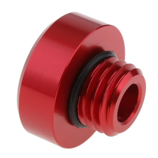 Perno de llenado de aceite rojo de aluminio CNC para Kawasaki ZXR750 Z1000/SX M20 * 2.5 Baoblaze Bollo de tapón de llenado de aceite del motor