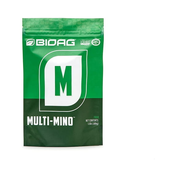 Multi-Mino Organic Micronutrient Fertlizer Powder - Improves Efficiency of Applied Fertilizers - 1.5 lbs Bag by BioAg