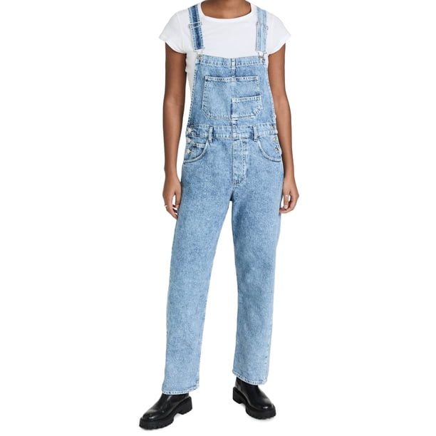 Overol de mezclilla Ziggy para mujer Free People en azul polvo, talle mediano