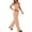 Yellow, variant on Womens Striped 2 Piece Sets Summer Strapless Crop Tube Tops Wide Leg Pants Matching Loungewear Set Vacation Outs