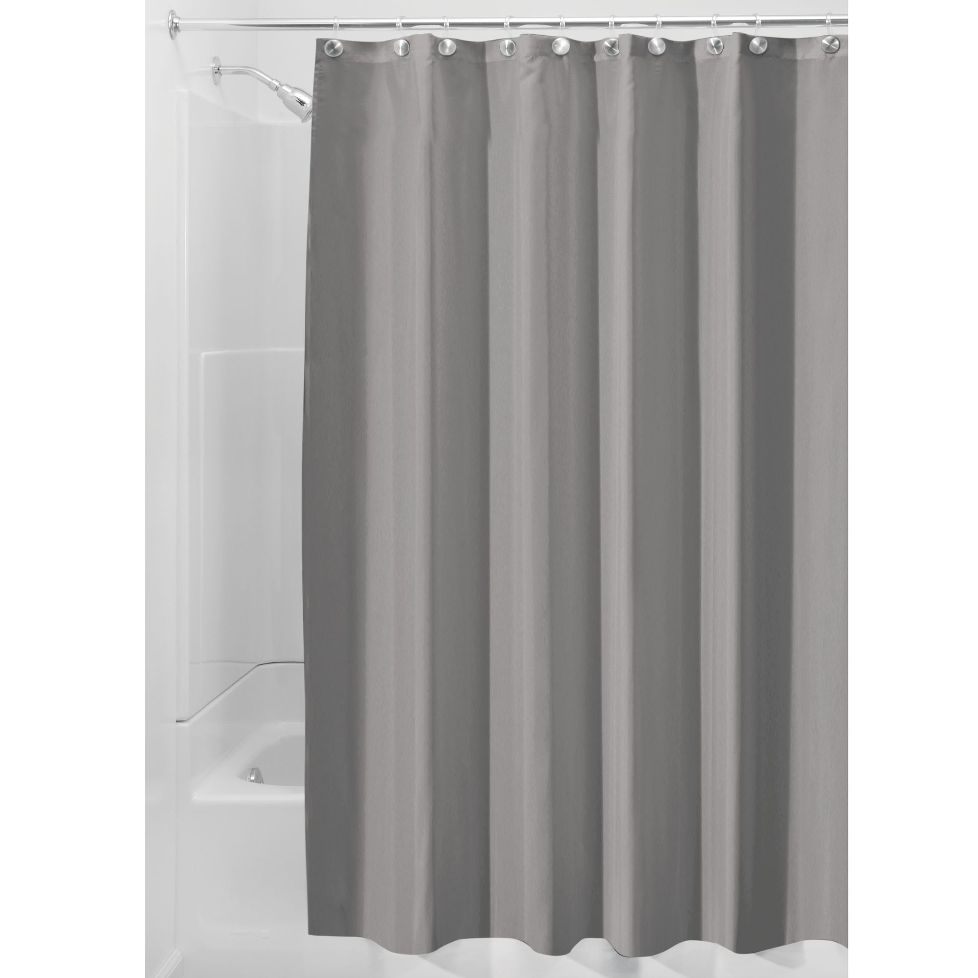 W Charcoal Gray  Solid  Shower Curtain H x 72 in InterDesign  72 in 