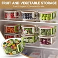 thumbnail image 3 of Fruit Vegetable Washing Bowl with Strainer, Multifunctional Produce Washer, Berry Container, Lettuce Keeper for Fridge Refrigerator Organization, Portable Strainers and Colander for Kitchen (Brown), 3 of 7