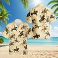 thumbnail image 2 of Netecom Brown Horse Rodeo Hawaiian Shirt for Men, Button Down Summer Beach Short Sleeve, Horse Lover Gifts, S-5XL, 2 of 6