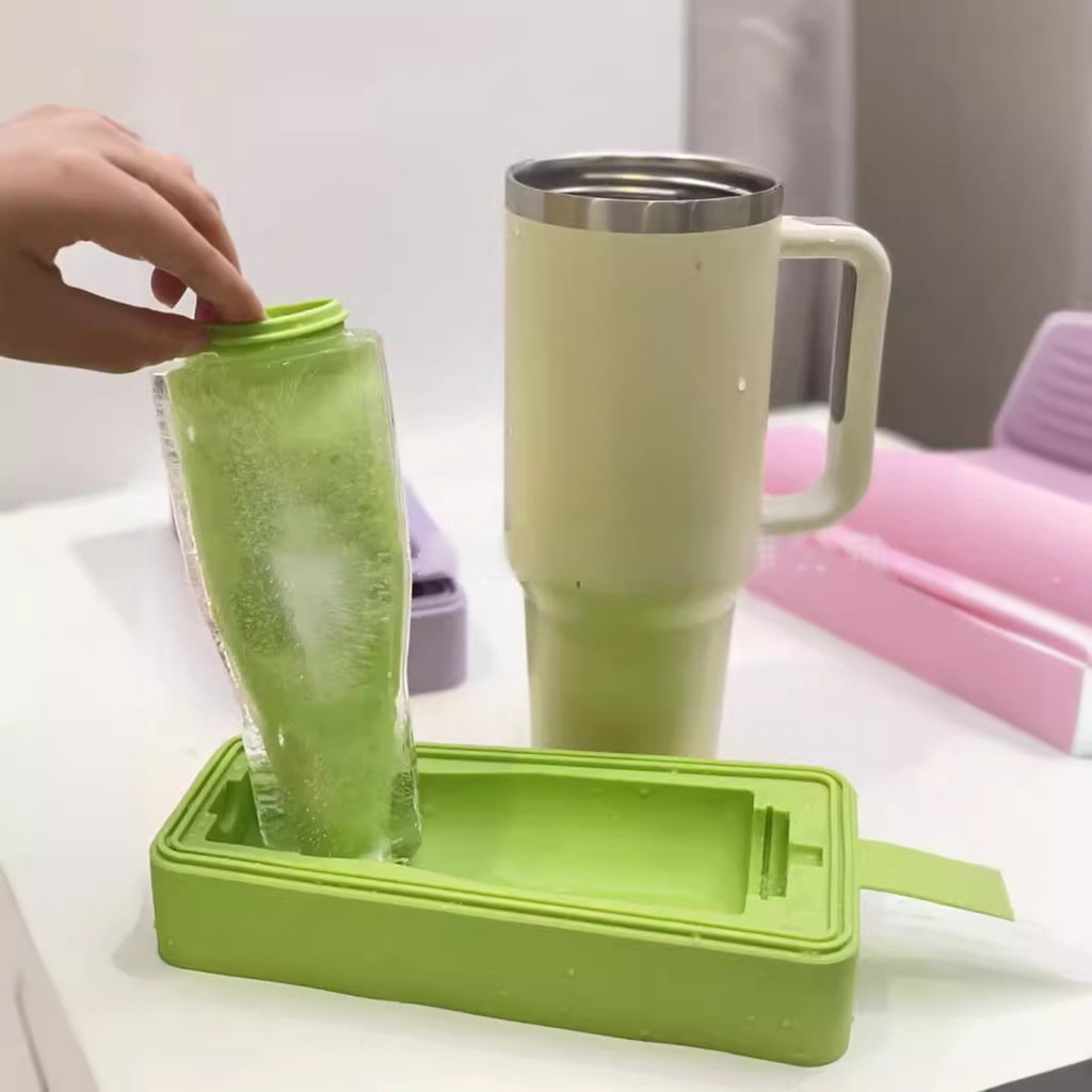 Oasiva Food Grade Silicon Ice Mold with Lid Integrated Ice Cubes Tray for Household Use Practical Beverage Cooling Tool