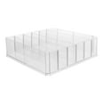 thumbnail image 5 of WRITWAA Transparent Acrylic Cash and Coin Storage Box with Multiple Compartments for Organized Money Management, 5 of 8