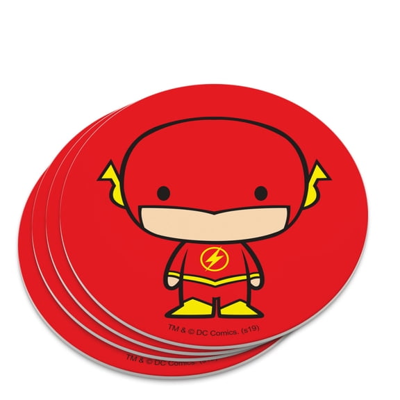 The Flash Cute Chibi Character Novelty Coaster Set