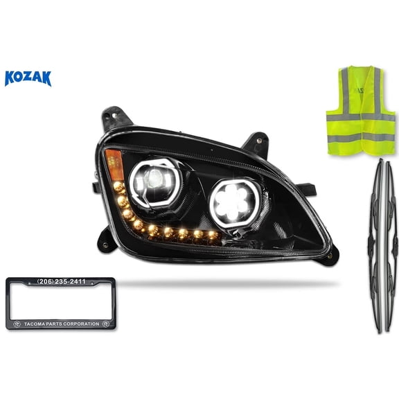 Kozak LED Headlights Compatible with Peterbilt 579 2013-2021