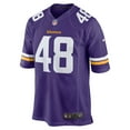 thumbnail image 2 of Men's Nike Chris Garrett Purple Minnesota Vikings Home Game Player Jersey, 2 of 4