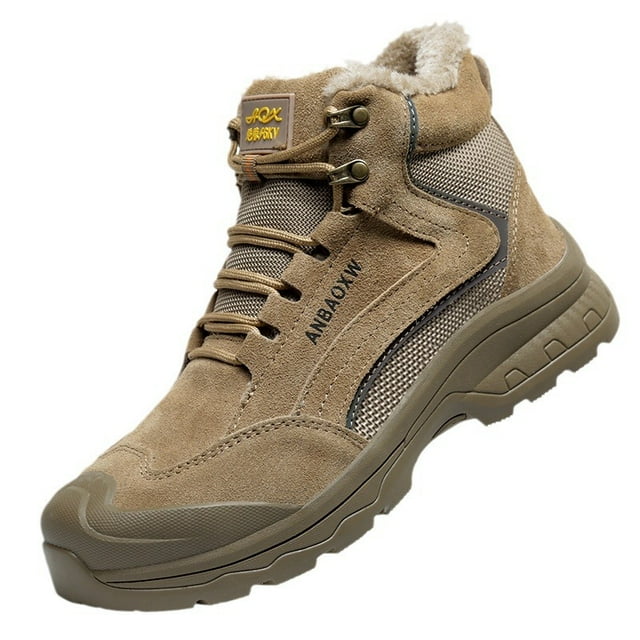 Portable Industrial Safety Boots Men Anti-smashing Puncture-proof Work Boots Invisible Buckle Shoes Winter 2023 New