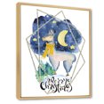 thumbnail image 2 of Designart Cute Christmas Llama Children's Art Floating Frame Wall Art, 2 of 4