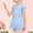 C-Light Blue329, variant on Summer Dresses For Girls Solid Color Sleeveless Boat Neck Mid Length Shirt Dress Ballet Backless Bodysuit Dancewear For Toddler Casual Playwear