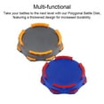 thumbnail image 3 of Bearachild Burst Gyro Toys Arena Disk Spinning Top Plastic Battle Plate Juguete lanzador Niños Accesorio Hexágono gris Type2 NO2, 3 of 6