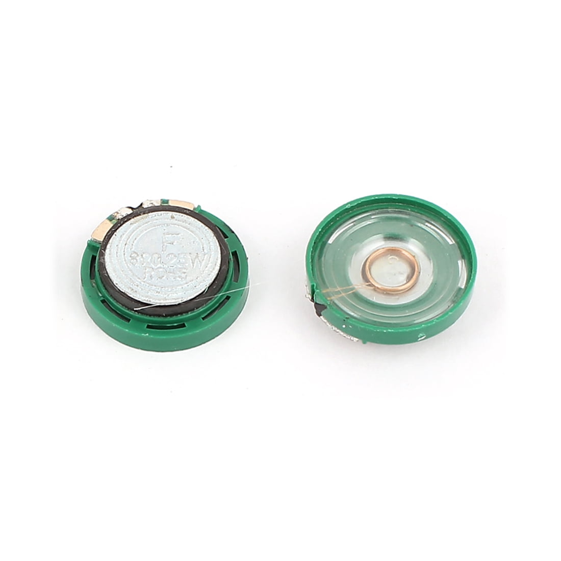 夢音 3Pcs 0.25W 8 Ohm 21mm Dia Green Magnet Speaker Loudspeaker Horn