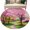 Pink, variant on Nature Pink Green Round Area Rug 5Ft Washable Circle Rugs for Living Room Bedroom, Spring Country Oil Painting Flower Tree Non-Slip Carpet Floor Mats Indoor Outdoor Carpet Runner Aesthetic Home Decor