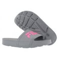 thumbnail image 4 of Fila Sleek Slide Lt Girls Shoes Size 4, Color :Grey/Pink, 4 of 5