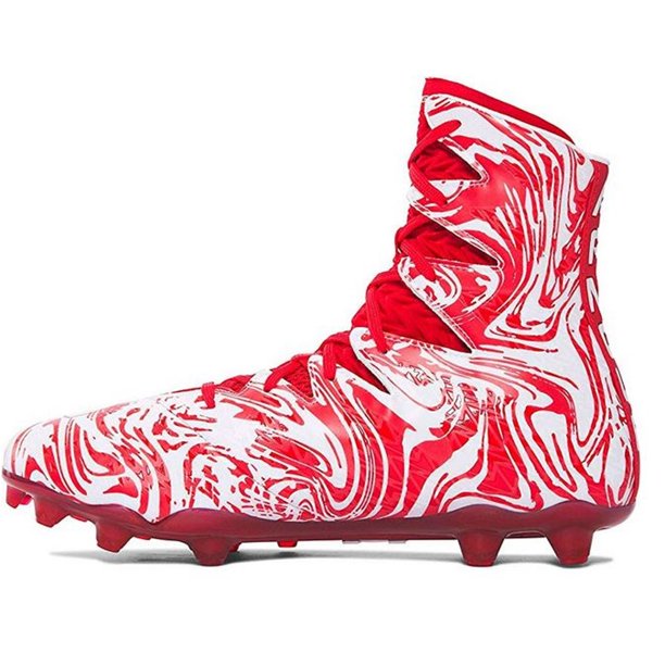 football red under armour cleats