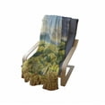 thumbnail image 4 of Country Soft Flannel Fleece Throw Blanket, Summer Rural Landscape with Wheat and Small Country Houses in Valley Art, Cozy Plush for Indoor and Outdoor Use, 50" x 60", Green White Blue, by Ambesonne, 4 of 6