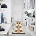 thumbnail image 4 of Yayeee Runner Rug for Bedroom 2'x6' Machine Washable Hallway Non Slip Mat, Geometric Designs, 4 of 8