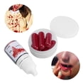 thumbnail image 4 of Fake Blood Capsules, Incredibly Bright Red Blood Makeup Blood Tricky Props Food Coloring Water  For Carnival, 4 of 8