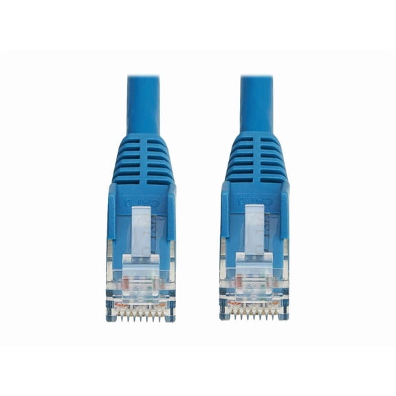 Tripp Lite Cat6 Gigabit Snagless Molded UTP Ethernet Cable [RJ45 M/M], PoE, LSZH, Blue, 0.5 (n201l-0p5m-bl)