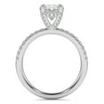 thumbnail image 3 of Pompeii 3 1/2Ct Oval Diamond Engagement Ring Lab Grown in 14k Gold Hidden Halo (G/H,VS1), 3 of 7