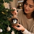thumbnail image 3 of Forest Animal Acorn Ornaments 2026, Sleeping Penguin in Acorn Shell Ornament 2026 – 3D Resin Hanging Decor, Cozy Woodland Keepsake for Holiday Tree, 3 of 8