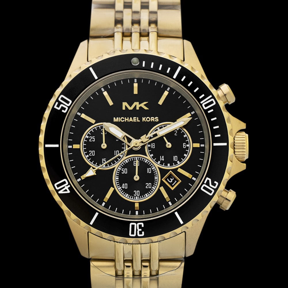 Michael Kors Bayville Men's Watch, Yellow Gold-Tone Stainless