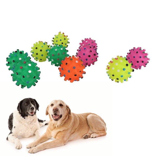 Pet Toy Ball, Dog Squeaky Balls Toy 7cm/2.8inch Safe for Pets