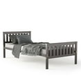 thumbnail image 4 of Kadyn Twin Bed Frames, Wood Platform Mattress Foundation with Slat Support, No Box Spring Needed Platform Bed with Headboard, Easy Assembly, 4 of 4
