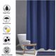 thumbnail image 2 of Cortina de Ducha Impermeable, Poliéster, Azul Oscuro, con 12 Ganchos, para Baño de Hotel en Casa, 2 of 4