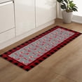 thumbnail image 5 of Kitchen Rugs and Mats Set of 2 Christmas Bird Snowflake Red Black Plaid Kitchen Sink Mat,Non-Slip Area Runner Rug,Washable Floor Mat for Home Dining Room Office 18"x30"+18"x48", 5 of 6