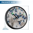 thumbnail image 3 of Voice Activated Clock with Glow Light 12 Inch Large Silent Wall Clock Battery Operated for Home Decor Stunning Tree, 3 of 8