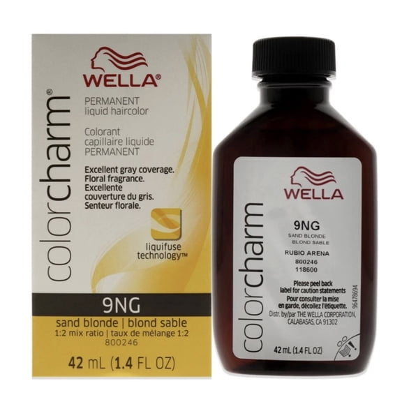 Wella COLOR CHARM, HAIR COLOR - Liquid Creme Haircolor - Color : # 9NG - Sand Blonde