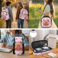 thumbnail image 3 of Aplkyhs Strawberry Capybara Kids School Backpack Set 4 Pieces with Lunch Bag Pencil Case and Water Bottle Holder Large Capacity Bookbag for Girls Boys, 3 of 7