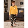 thumbnail image 3 of Beezizac Boys 2‑Piece Crew Neck Long Sleeve Pajama Set, Game Controller Graphic Kids Sleepwear Size 12, 3 of 7