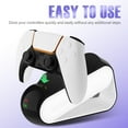 thumbnail image 2 of TERIOS PS5 Controller Charging Station, Charging Dock for PlayStation 5 Controller, 2 Slots for Simultaneous Charging, LED Status Indicator, 2 of 7