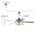 thumbnail image 3 of JONATHAN Y Mandy 52" 3-Light Crystal Prism Drum LED Ceiling Fan With Remote, Chrome, 3 of 9