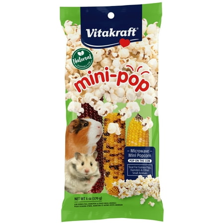 UPC: 0051233251080 | Vitakraft Mini Pops Treat for Small Animals – 100% Real Corn Cob – Supports Healthy Teeth – 6 oz