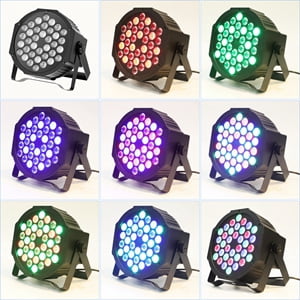 8PCS 36-LED RGB DJ Par Lights with Remote - DMX/Sound Sync for DJ, Wedding, Party, Club & Stage Lighting