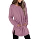 thumbnail image 4 of Suéteres para Mujer Manga Larga Cuello Redondo Color Sólido Tops de Moda Xemadio WRMH-137-8, 4 of 5