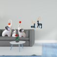 thumbnail image 2 of Esculturas de elefantes, estatuas, decoración del hogar, adornos de cerámica, figuras, artesanías de animales, superficie lisa, adecuadas para regalar, 2 of 8