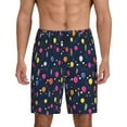 thumbnail image 2 of Rocae Colored Balloons for Men's Soft Sleep Pajama Shorts, Waistband and Pockets, 2 of 9