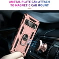 thumbnail image 4 of Designed for Google Pixel 7 Pro Case, Military Grade Protective Phone Case Cover with Enhanced Metal Ring Kickstand [Support Magnet Car Mount] Compatible with Google Pixel 7 Pro, Rosegold, 4 of 7