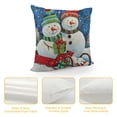 thumbnail image 4 of Qinduosi Christmas Snowman Pillow Covers Inch Set of  Winter Decorations Throw Pillow Covers Soft Velvet Cushion Covers for Living Room Bedroom Sofa Xmas Home Decor, 4 of 5