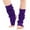 5#Purple, variant on Harpily Clearance Thick Socks for Women Long Leg Warmer Womens Men 80s Party Ribbed Knit Dance Sports Leg Warmer