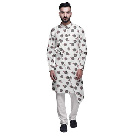 

Atasi Cotton Long Kurta Pajama Set for Men Designer Casual Kurta Pajama Clothing White