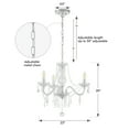 thumbnail image 7 of NATYSEAN Chandeliers for Dining Room, 3-Light Modern Crystal Ceiling Light, farmhouse chandelier Adjustable Hanging Lamp for Bedroom Hallway Kitchen Dining Room Foyer, 7 of 7