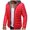 Red, variant on IROINNID Men's Anorak Long Sleeve Solid Color Comfy Youth Thicken Collar Black Cotton Jacket