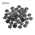 thumbnail image 3 of Alphabet M Enamel Letter Charm Jewelry Charm Enamel Initial Charm Black Pendant Charm Pack of 50, 3 of 5