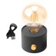 thumbnail image 4 of Lámpara de mesa de diseño vintage, lámpara de mesita de noche, luces LED para mesita de noche, lámpara pequeña antigua para decoración del hogar, luz gris oscuro, 4 of 8